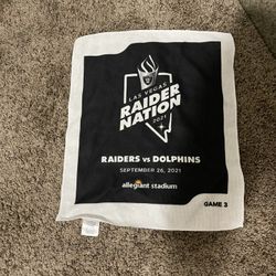 Raiders Vs Dolphins Gameday Towel