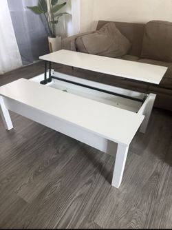 White Lift-Top Coffee Table
