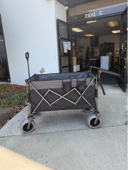 New heavy  duty Push-Pull Folding Wagon Cart with Rotating Handle . 300L Capacity