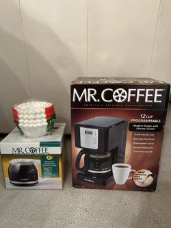 Mr. Coffee 12 Cup Programmable Coffee Maker New-In-Box