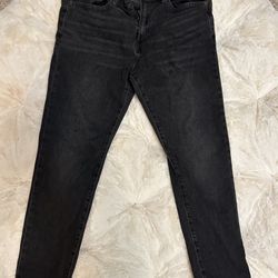 Gap Men’s Black Jeans Denim Slim Soft Wear 36x30