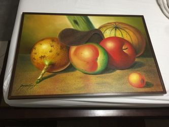 Fruits dining room óleo painting