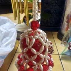 Vintage Beaded Bells - Hand Made 2.00 Ea.