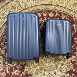 Travelcross Hard Shell Spinner Luggage Set (18” & 23”) – Blue