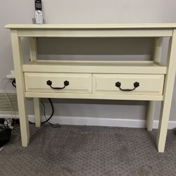 Cream Color Console Table From Pier One.