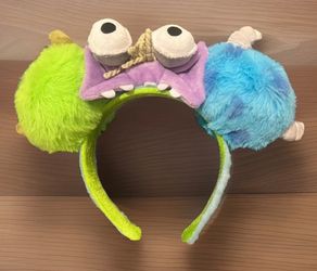 2025 Disney Parks Monsters Inc Ears Boo Mike Sulley Worn Once For A Few Hours - RARE!