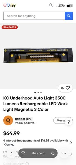 KC Underhood Magnetic Lights