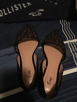 Womens black flats