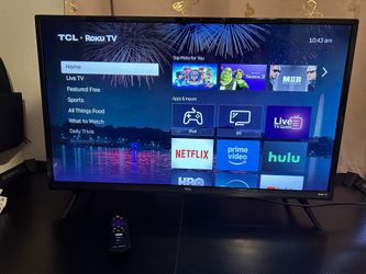 32” TCL Roku TV Remote Included