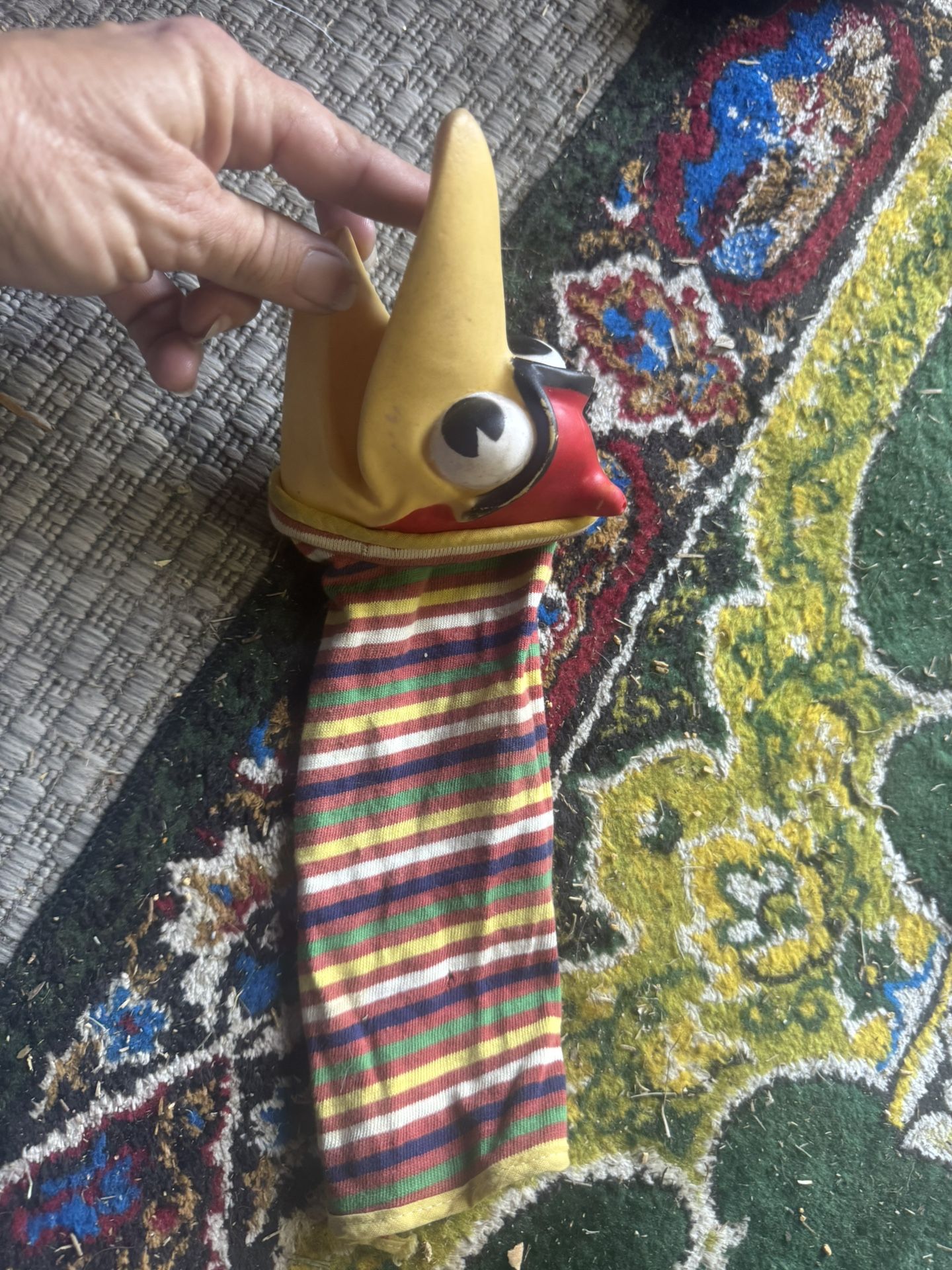 Authentic Vintage Bil Baird Red Bird Hand Puppet! From 1950!!