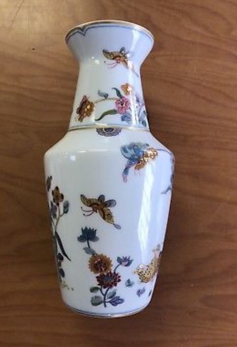Haviland Limoges Golden Quail Vase