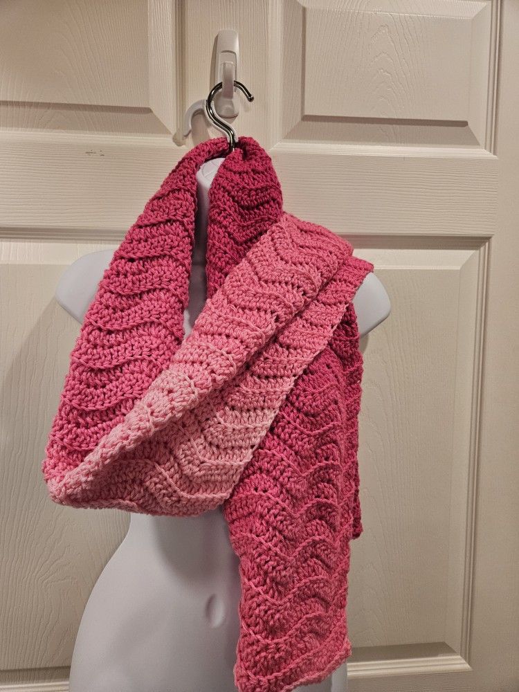 Handmade Pink Scarf