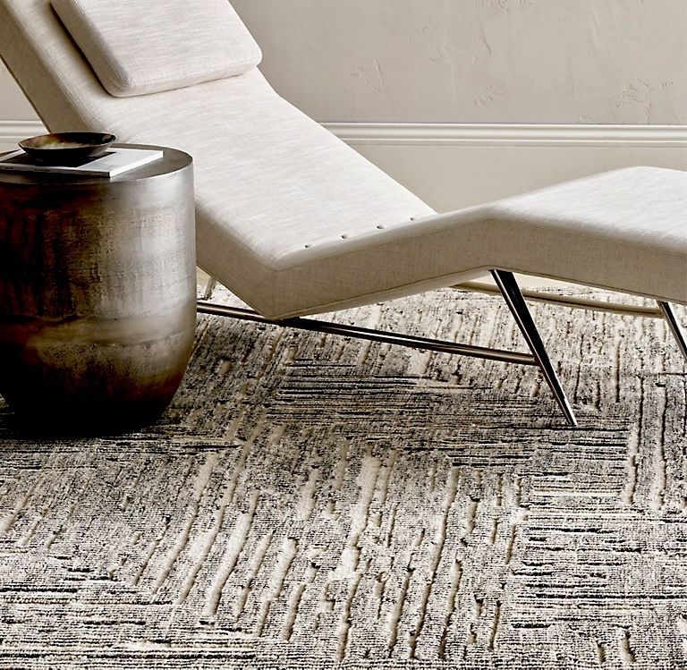 Brand New Restoration Hardware $8k Wool and Viscose Rug 9x12
