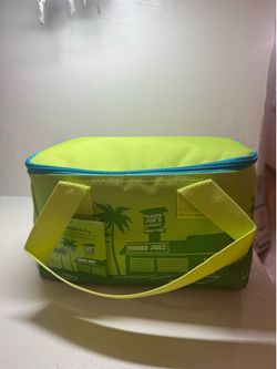 Trader Joe’s Mini Insulated Cooler Bag Shopping Tote Summer — Lime & Avocado Green