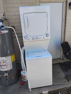 GE washer and dryer stacked