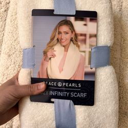Plush soft Sherpa infinity scarf.