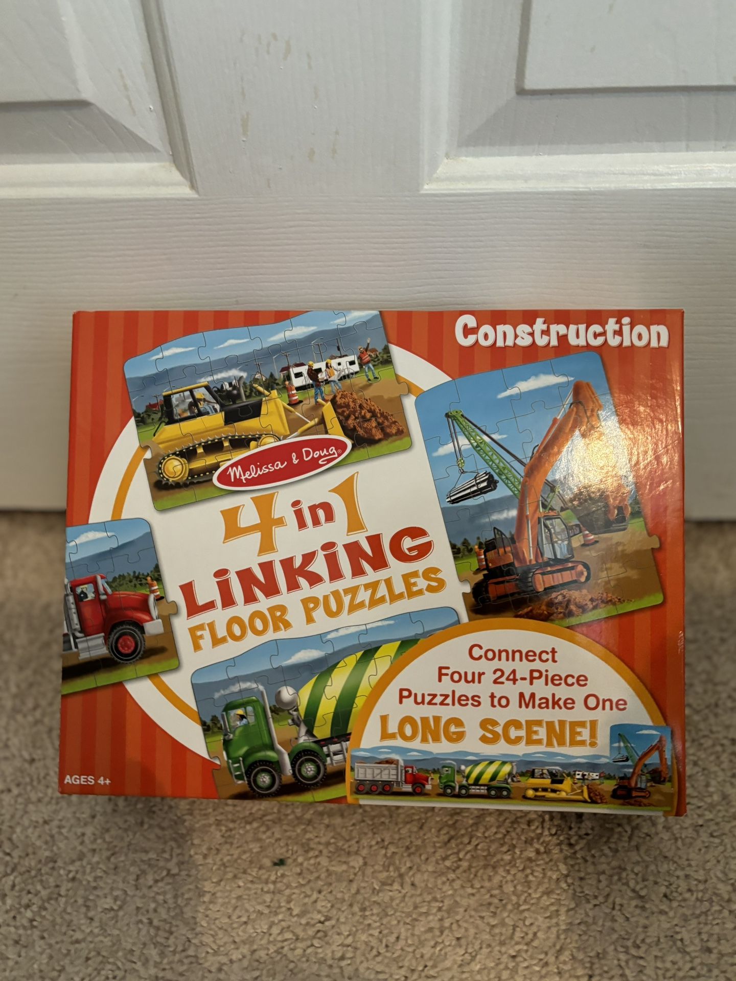 Melissa And Doug 4in 1  Linking Floor Puzzles