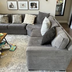 Macy’s Radley Grey Sectional Sofa 