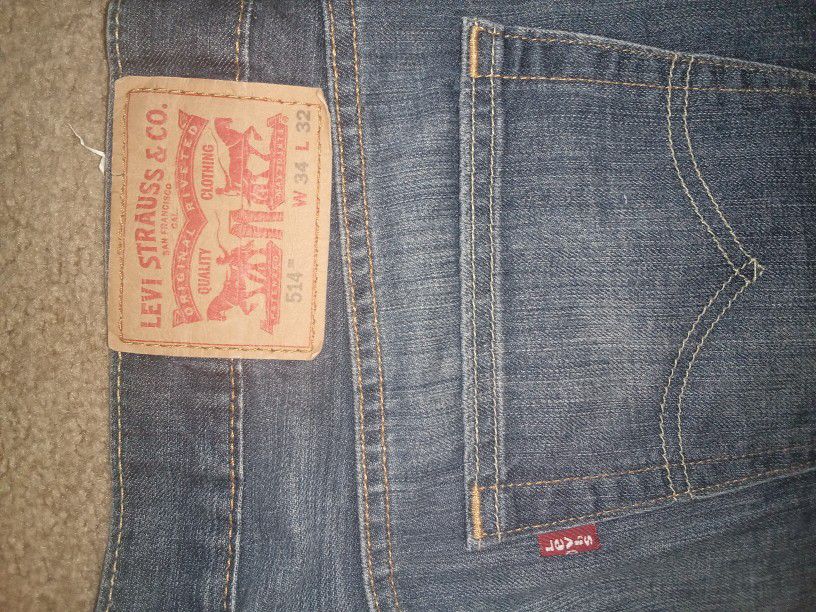 34X32 Levi Strauss Jeans Good Condition 