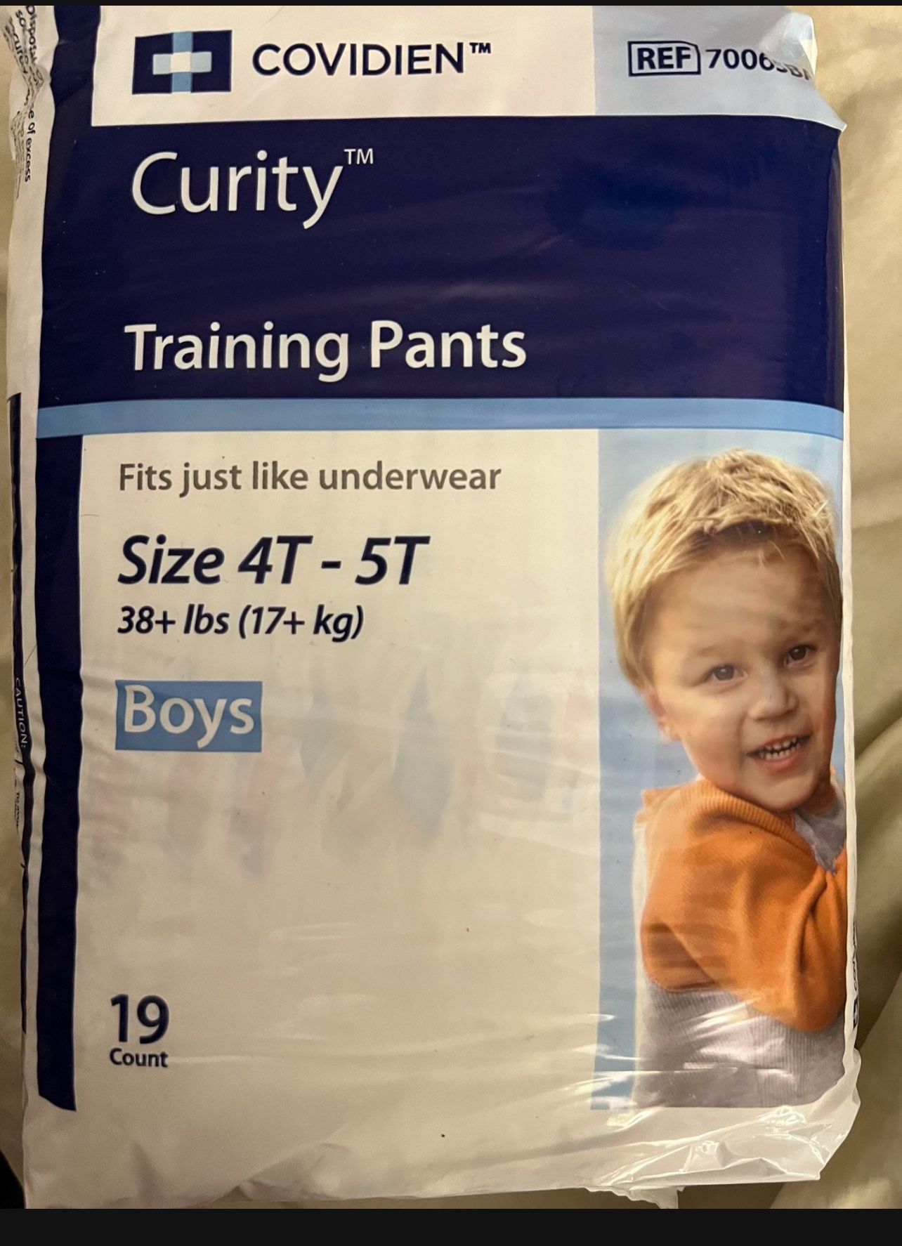 New 6 Packages Of Curity Pull Up Diapers / Training Pants Size 4T -5T Boys
