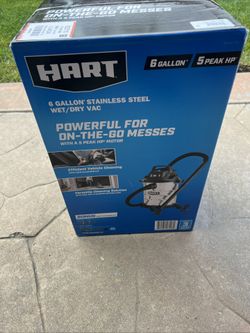 Hart 6 Gallon Stainless Steel Wet/Dry Vacuum