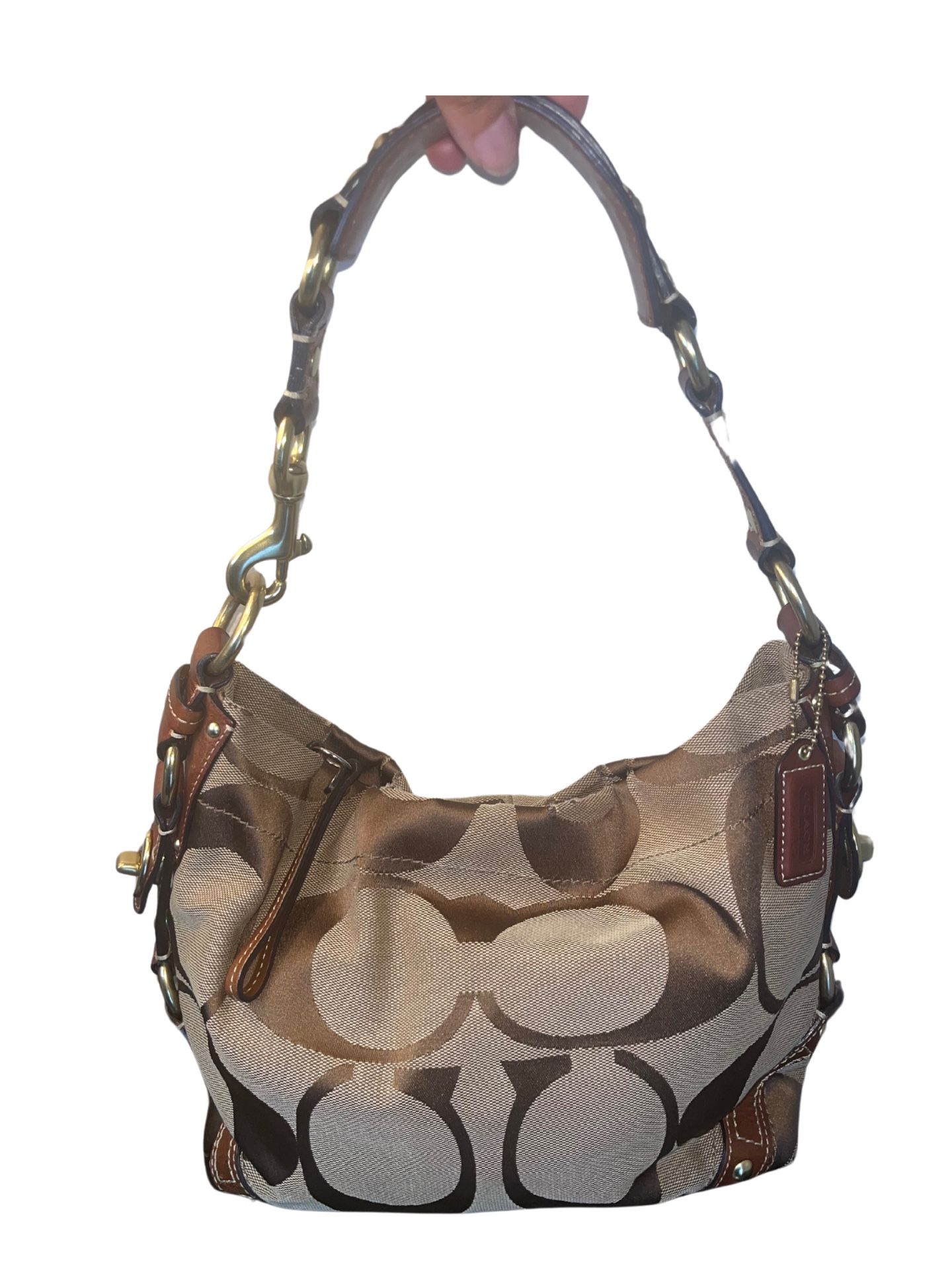 Coach Carly Hobo Shoulder Bag.
