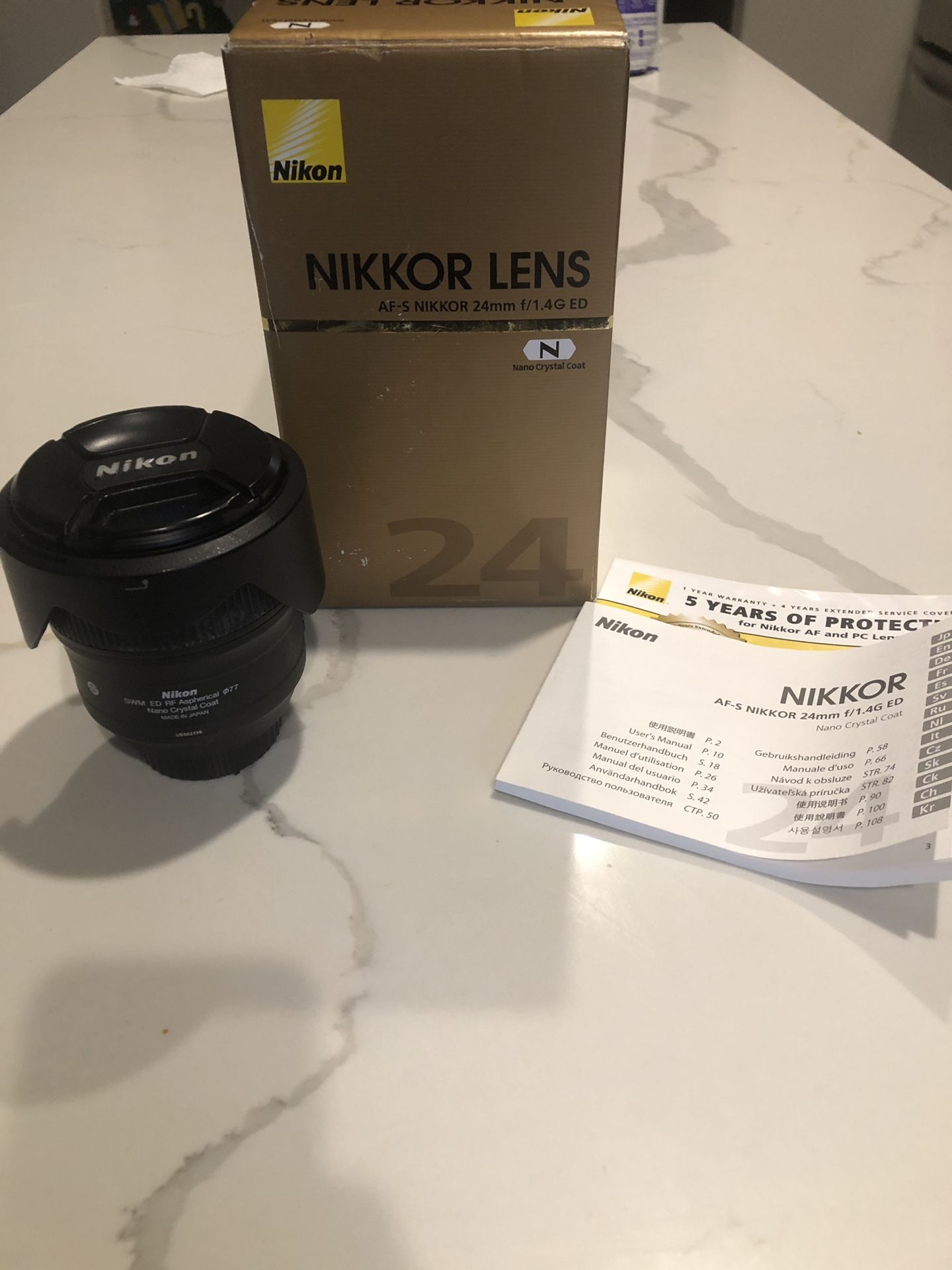 Nikon 24mm f/1.4 lens