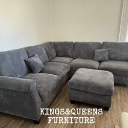 New Dark Grey Sectional 