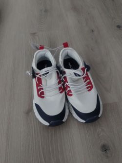 Nautica Sneakers White Navy Red kids size 13