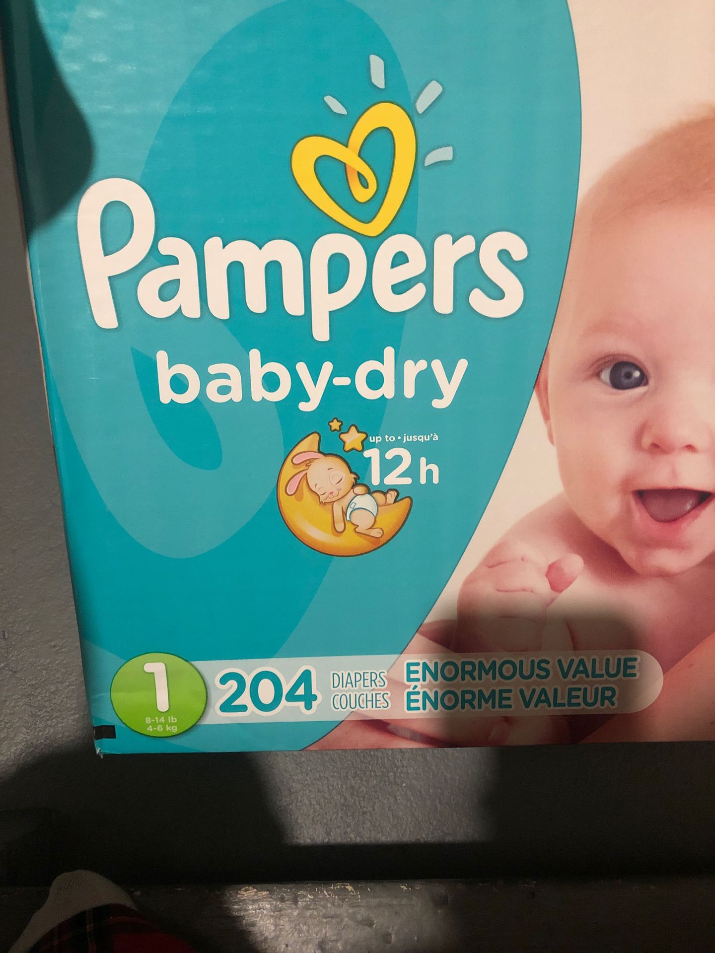 Papers size 1 204 pampers Count