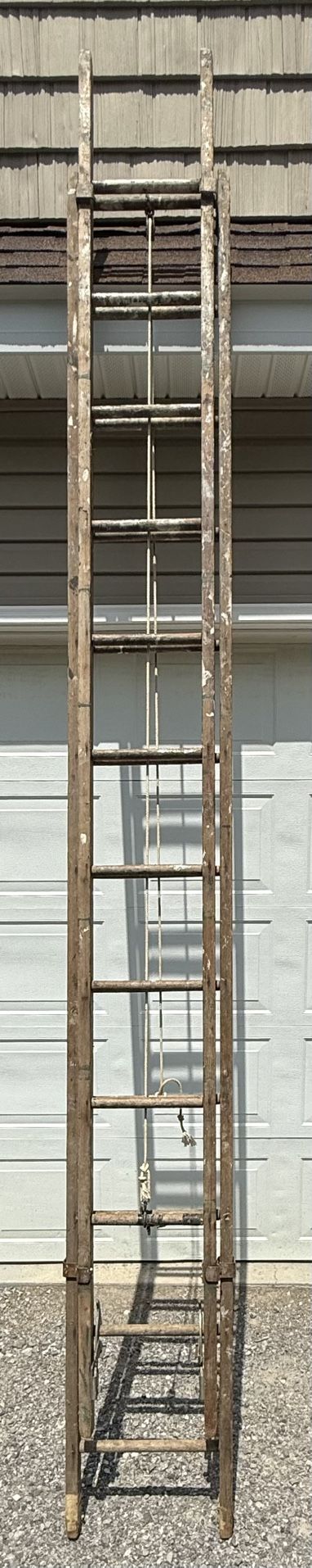 24 Foot Wood Extension Ladder