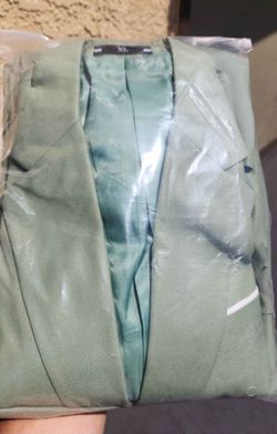 Green 3 piece suit