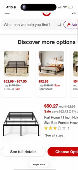 Full size bed frame