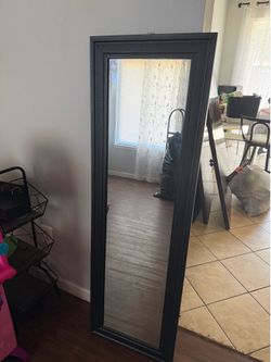 Black full body mirror