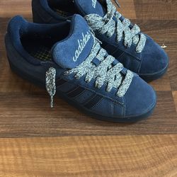 Adidas Campus O0s Navy Blue Suede Sneakers