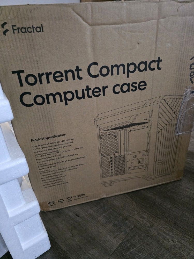 Fractal Torrent Compact Computer Case RGB Black