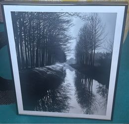 Black and white portrait with frame