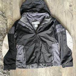 Women’s Columbia Large Jacket With Removable Hood And Fleece Interior 