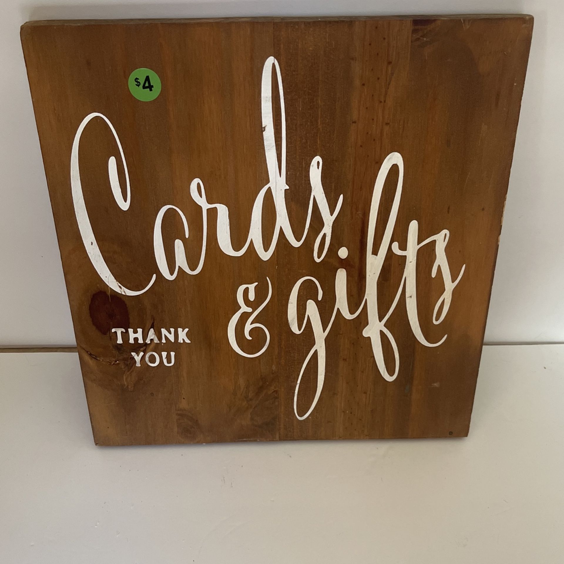 Cards And Gifts Wooden Sign (for Weddings)