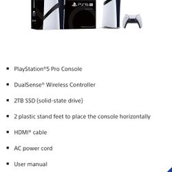 Ps5 Pro console 2TB digital edition