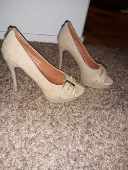 Open toed hi heels