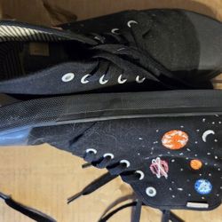Space Themed High Top Shoes