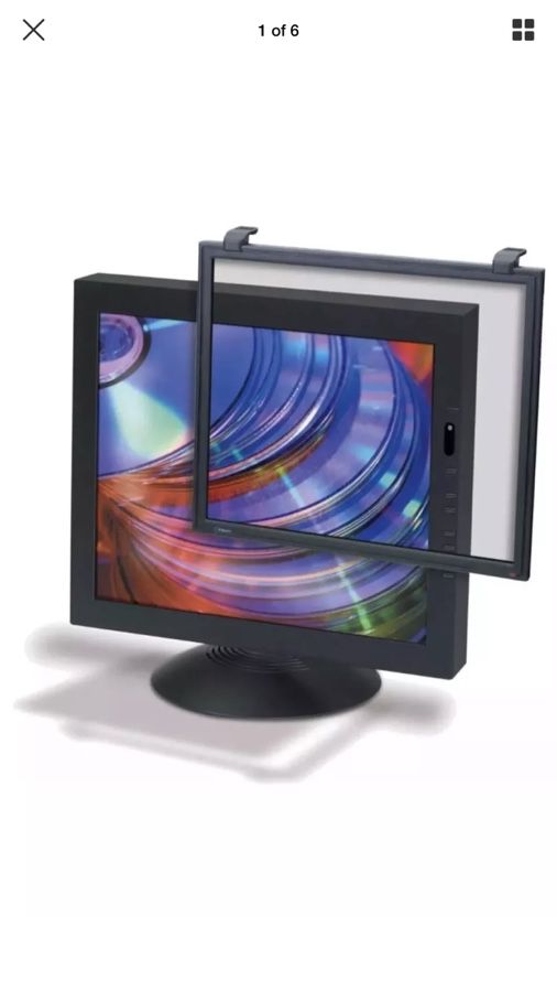 Computer monitor anti glare privacy screen