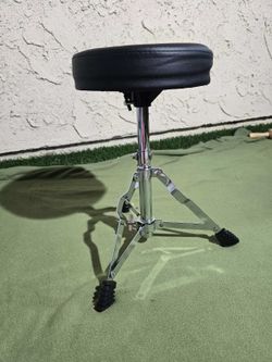 Percussion Plus 300T Junior Drum Throne (or similar single-braced round padded drum stool)