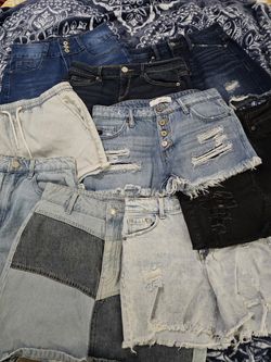 Large Lot Size S/XS Denim Super Cute Shorts/Skirts