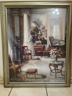Victorian Lady By Window- John O Brian Art