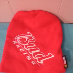 Vintage 2002 Red Racing Beanie Wool Winter Cap Hat Nascar