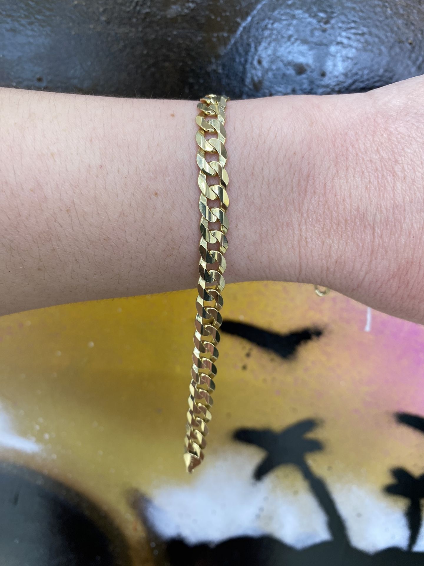 14k CURB BRACELET 