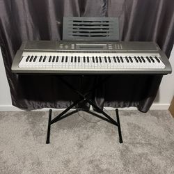 Casio Keyboard and Stand 