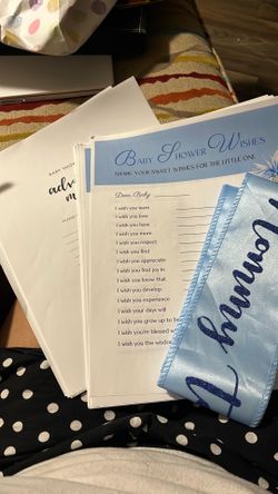 Baby Boy Shower items